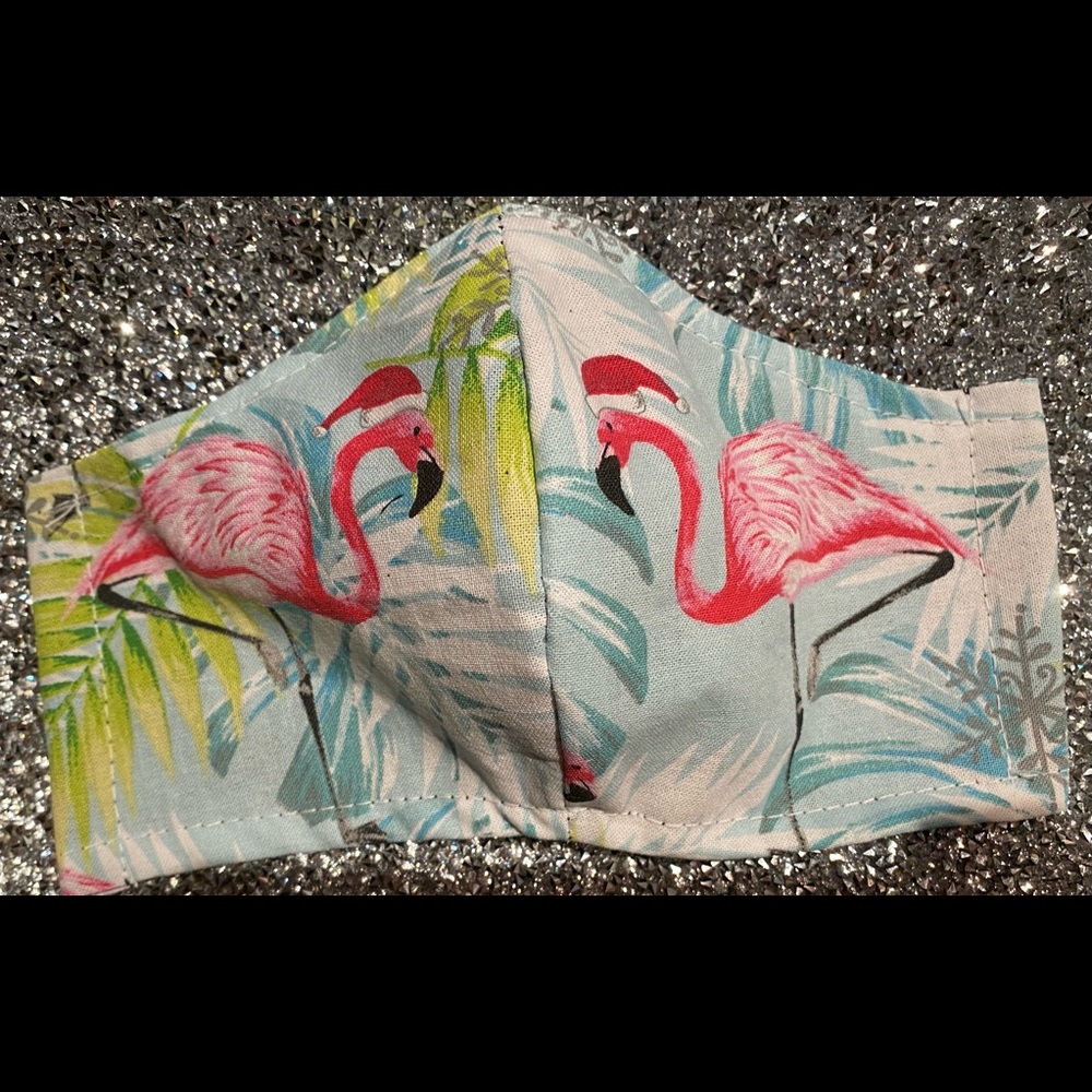 Flamingo Holiday mask